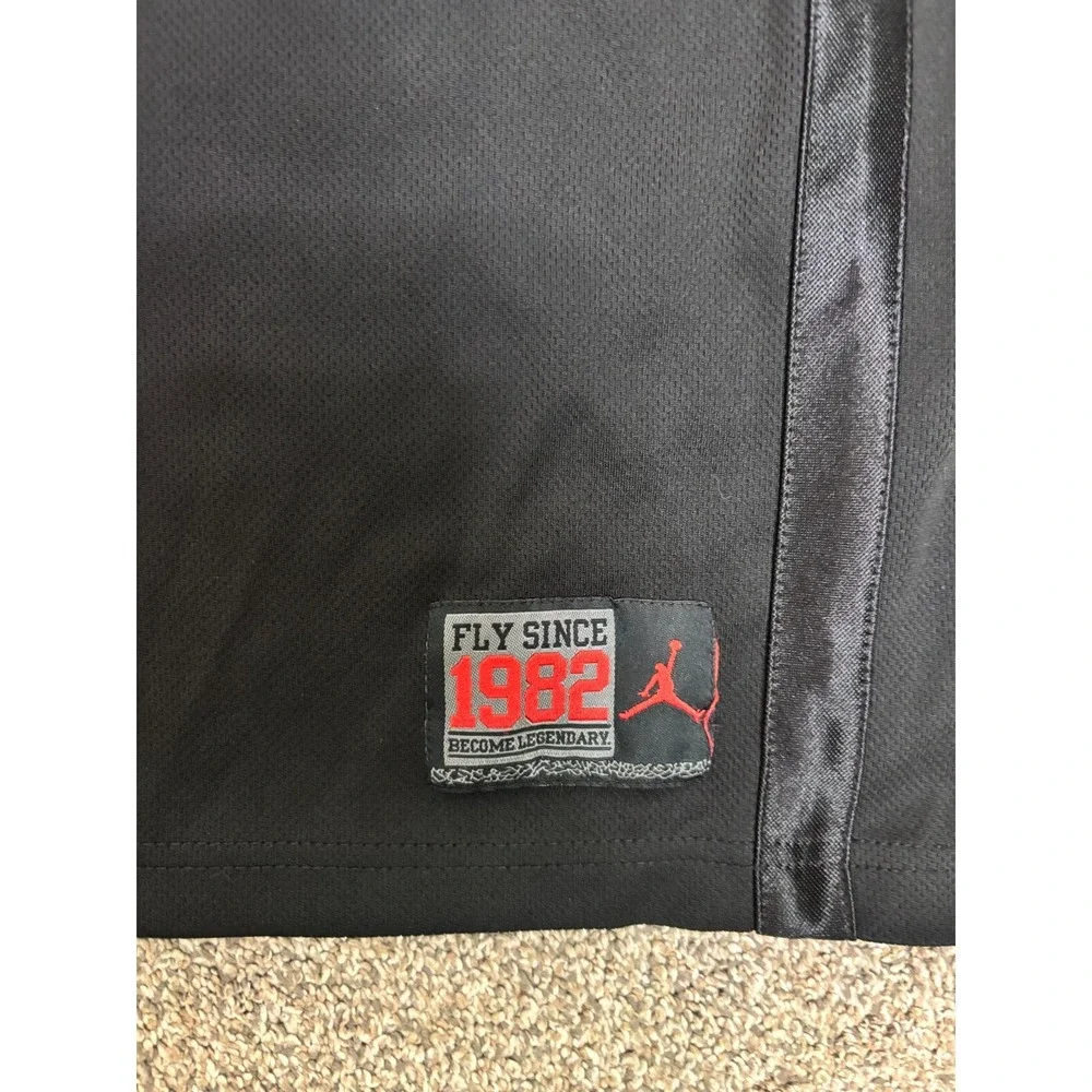 Air Jordan #23 Jersey Youth XL Extra Large Black Red Basketball Tank Sleeveless